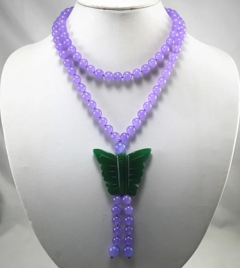 wholesale noble 32" 8mm purple jade beads green butterfly jade new design jewelry necklace
wholesale noble 32" 8mm purple jade beads green butterfly jade new design jewelry necklace