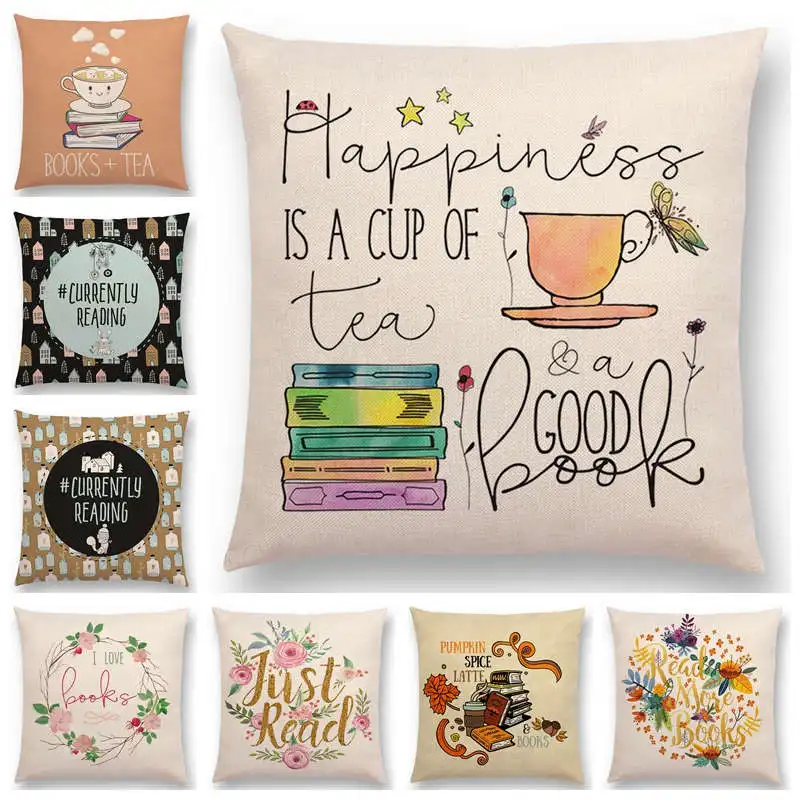 Enjoy Life Reading Books Sofa Pillow Case Good Time Gorgeous Words Decorative Letters Cushion Cover Tea Time
Enjoy Life Reading Books Sofa Pillow Case Good Time Gorgeous Words Decorative Letters Cushion Cover Tea Time