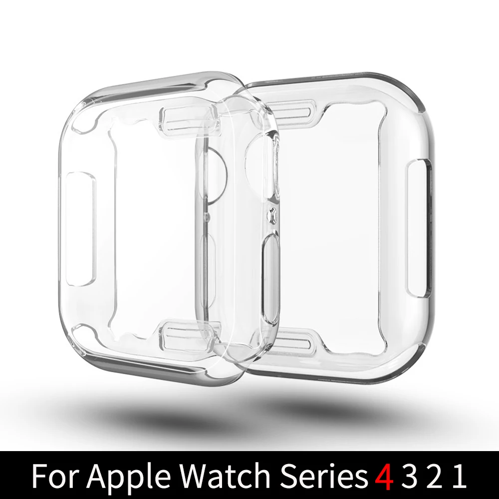 Clear Screen Protector Cover for Apple Watch Case Series 4/3/2/1 Light Silicone Full Shell for iWatch 44/40/42/38mm Accessories
Clear Screen Protector Cover for Apple Watch Case Series 4/3/2/1 Light Silicone Full Shell for iWatch 44/40/42/38mm Accessories