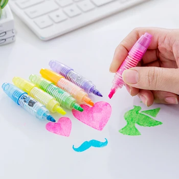 Colored Highlighter Kawaii Mini 6 Color Tag Cute Outdoor Convenience Highlighter Office Supplies School Stationery
Colored Highlighter Kawaii Mini 6 Color Tag Cute Outdoor Convenience Highlighter Office Supplies School Stationery