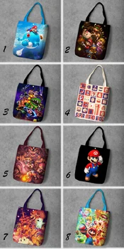 Super Mario Cartoon Student Printed Canvas Shopping Bag Large Capacity Customize Tote Fashion Ladies Casual Shoulder Bags
Super Mario Cartoon Student Printed Canvas Shopping Bag Large Capacity Customize Tote Fashion Ladies Casual Shoulder Bags