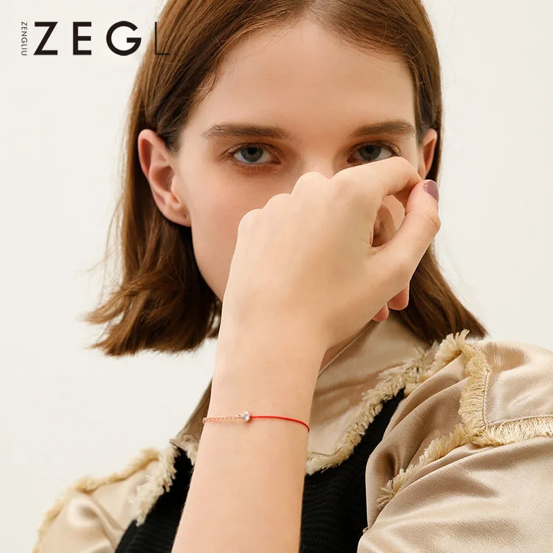 ZEGL metal bracelet Chinese wind hand ladies bracelet charm bracelet red rope on hand
ZEGL metal bracelet Chinese wind hand ladies bracelet charm bracelet red rope on hand