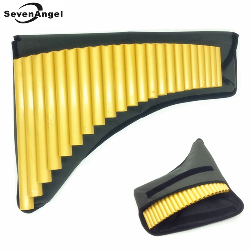 22 Pipe ABS plastic Panpipe G Key Panflute Handmade woodwind Musical Instruments golden color Pan flute with bag free shipping
22 Pipe ABS plastic Panpipe G Key Panflute Handmade woodwind Musical Instruments golden color Pan flute with bag free shipping