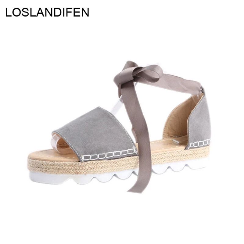 Summer Fashion Open Toe Suede Sandals Platform Cover Heel Lace Up Ankle Strap Bowknot Flock Flats Peep Toe Casual Shoes 7N0003
Summer Fashion Open Toe Suede Sandals Platform Cover Heel Lace Up Ankle Strap Bowknot Flock Flats Peep Toe Casual Shoes 7N0003