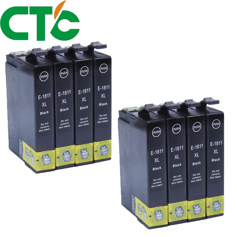 8 Pack 18xl Black Ink Cartridge Compatible for INK Expression Home XP-30 XP-102 XP-202 XP-205 XP-302 XP-305 XP-402 XP-405
8 Pack 18xl Black Ink Cartridge Compatible for INK Expression Home XP-30 XP-102 XP-202 XP-205 XP-302 XP-305 XP-402 XP-405
