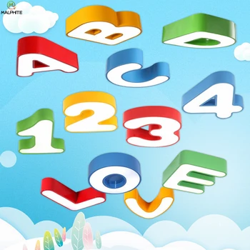 Nordic Letters LED Ceiling Lamp Modern Children's Bedroom Living Room Led Ceiling Light Kids Room Lighting Luminaire Colored
Nordic Letters LED Ceiling Lamp Modern Children's Bedroom Living Room Led Ceiling Light Kids Room Lighting Luminaire Colored