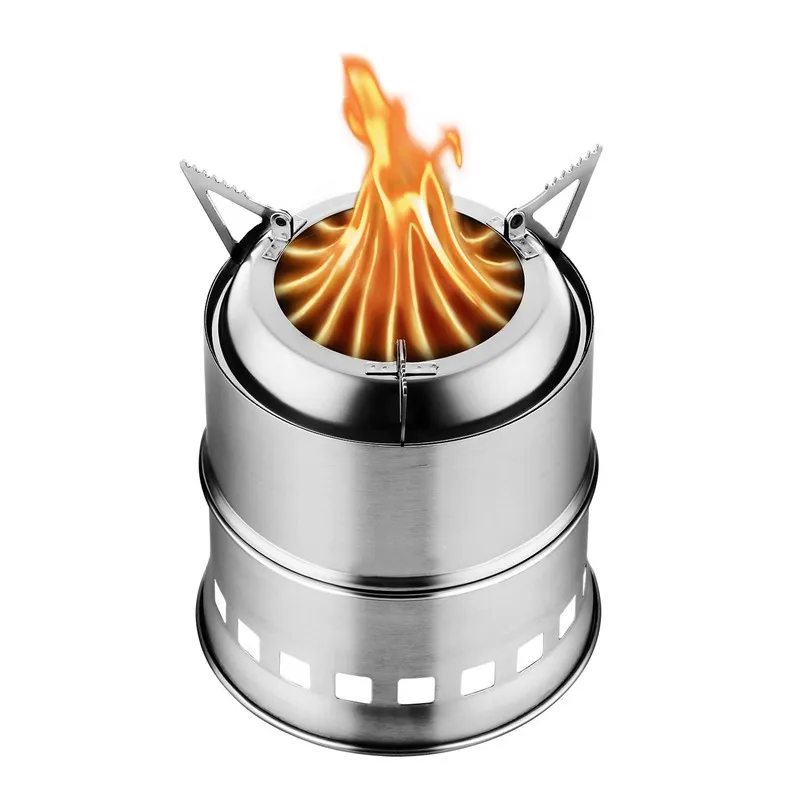 Stainless Steel Camping Stove Wood Burning Gasifier Stove Cooker Outdoor Oven Camping for Picnic Hiking Backpacking Traveling
Stainless Steel Camping Stove Wood Burning Gasifier Stove Cooker Outdoor Oven Camping for Picnic Hiking Backpacking Traveling