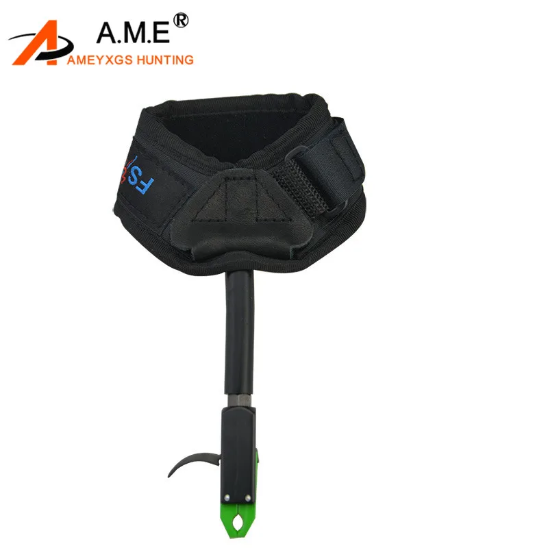 1pc Archery Outdoor Black Color Caliper Release Aid Compound Bow Wristband For Hunting Shooting Sports Accessories | Спорт и