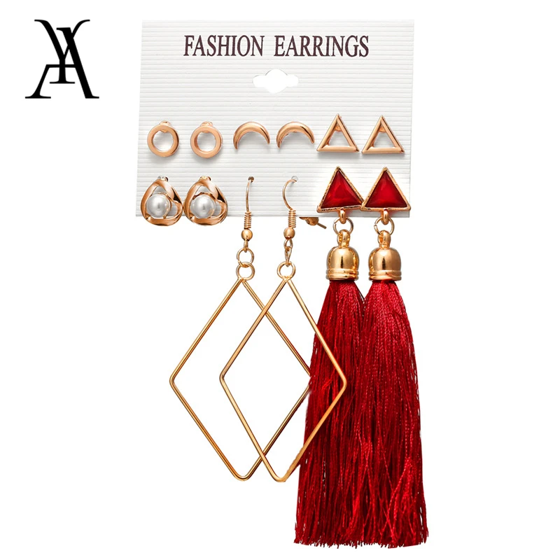 AY Flower Heart Geometric Stone Dangle Drop Earring Fashion Tassel Drop Earrings Set For Women Wedding Bridal Jewelry Gift New
AY Flower Heart Geometric Stone Dangle Drop Earring Fashion Tassel Drop Earrings Set For Women Wedding Bridal Jewelry Gift New