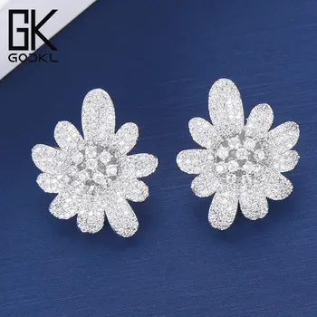 GODKI 2018 Fashion Flower Blossom Stud Earrings For Women Chic Statement Ear Stud Earring Trendy Jewelry Geometry Brincos Bijoux
GODKI 2018 Fashion Flower Blossom Stud Earrings For Women Chic Statement Ear Stud Earring Trendy Jewelry Geometry Brincos Bijoux