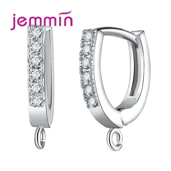 Fine Quality 925 Sterling Silver Round Shape Hoop Earrings Handmade DIY Crystal Earrings Jewelry Components For Women
Fine Quality 925 Sterling Silver Round Shape Hoop Earrings Handmade DIY Crystal Earrings Jewelry Components For Women