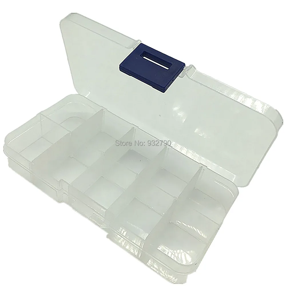 10 Slots Adjustable Transparent Jewelry Storage Box Ring Earring Beads Portable Plastic Organizer Case Travel Bin Detachable Box
10 Slots Adjustable Transparent Jewelry Storage Box Ring Earring Beads Portable Plastic Organizer Case Travel Bin Detachable Box