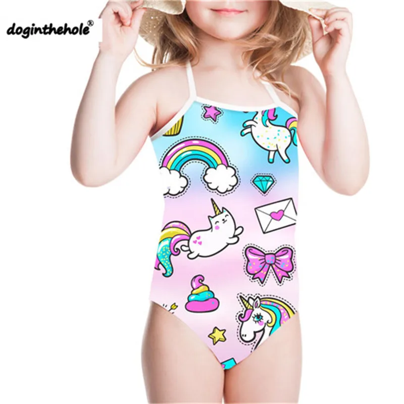 DOGINTHEHOLE Toddler Baby Kids Girl Rianbow Unicorn Printed Cartoon Swimsuit Beachwear Bodysuit Sleeveless Children Bathing Suit
DOGINTHEHOLE Toddler Baby Kids Girl Rianbow Unicorn Printed Cartoon Swimsuit Beachwear Bodysuit Sleeveless Children Bathing Suit