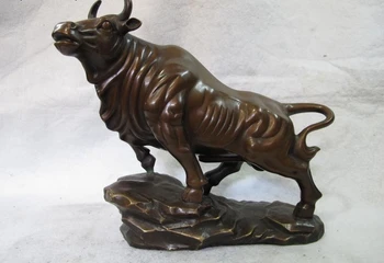Chinese Bronze Copper Feng Shui Money corrida wealth Cattle neat bull Ox Statue
Chinese Bronze Copper Feng Shui Money corrida wealth Cattle neat bull Ox Statue