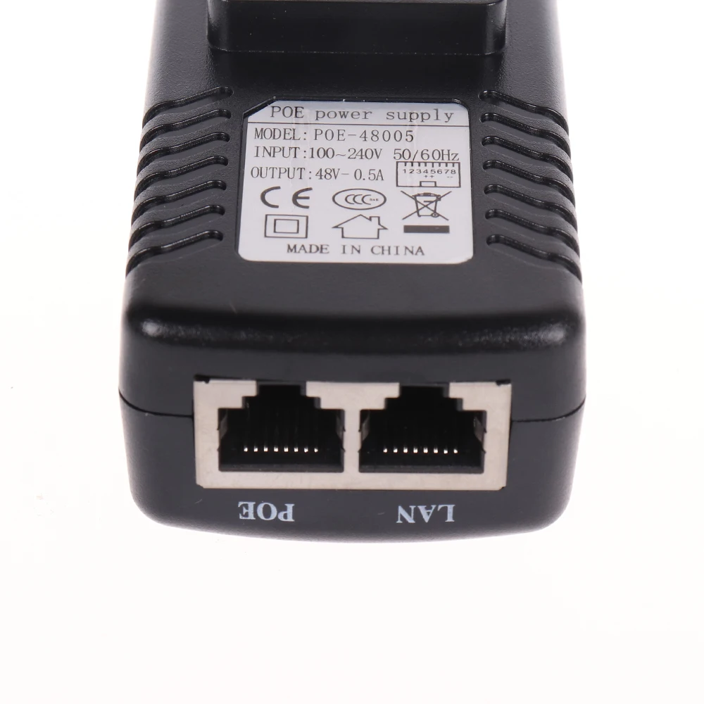 PoE инжектор H.VIEW 48 в 0 5 а 24 вт адаптер для IP камеры штепсельная вилка CCTV источник