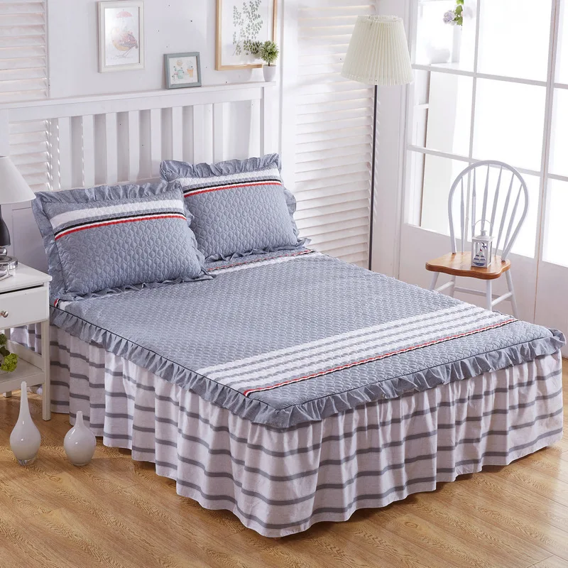New Fashion Bedding Set 3pcs Soft Bed skirt Linen cotton bed sheets Set Pillowcase Home Textil linens sabanas cama drap de lit
New Fashion Bedding Set 3pcs Soft Bed skirt Linen cotton bed sheets Set Pillowcase Home Textil linens sabanas cama drap de lit