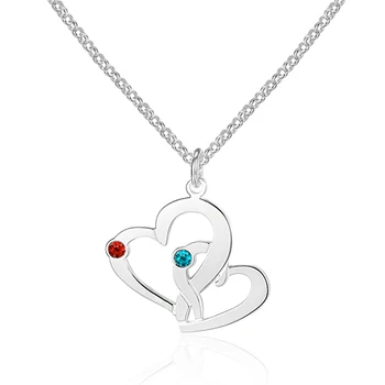 925 Sterling Silver Jewelry Necklace Heart Pendants Personalized Name Engrave Best Gift for Women (NE101603)
925 Sterling Silver Jewelry Necklace Heart Pendants Personalized Name Engrave Best Gift for Women (NE101603)