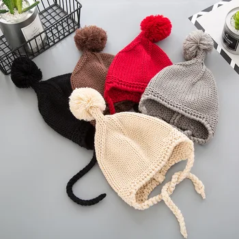 Fashion Baby Beanies with poms Warm and windproof Knit hats Cute Solid Crochet Woolen hat 0-4YEARS
Fashion Baby Beanies with poms Warm and windproof Knit hats Cute Solid Crochet Woolen hat 0-4YEARS