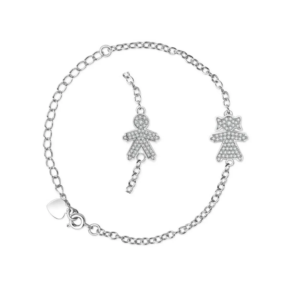 Beautiful Boy Girl Figure Charm Bracelet 100% 925 Sterling Silver Bracelet for Men Women Girl Boys Gift Trendy Jewelry Berloque
Beautiful Boy Girl Figure Charm Bracelet 100% 925 Sterling Silver Bracelet for Men Women Girl Boys Gift Trendy Jewelry Berloque