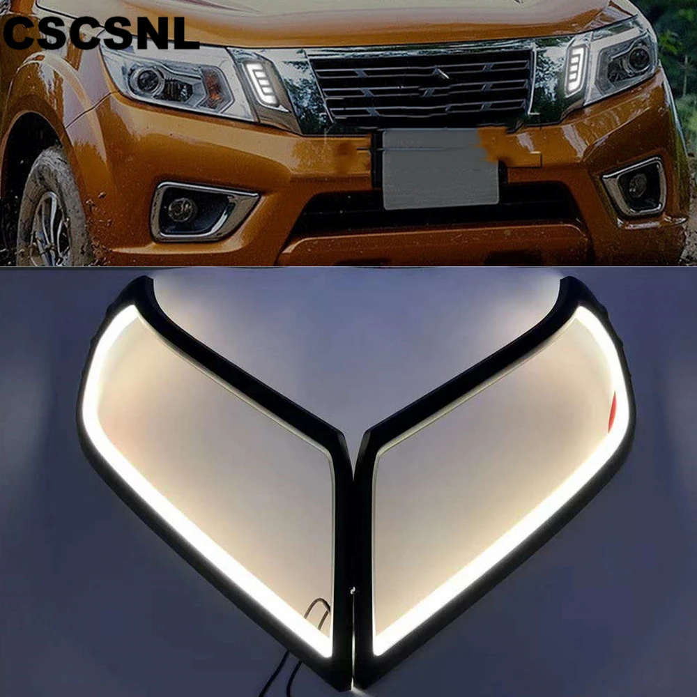 CSCSNL 1 пара 12 В светодиодсветодиодный дневные ходовые огсветильник DRL для Nissan Navara