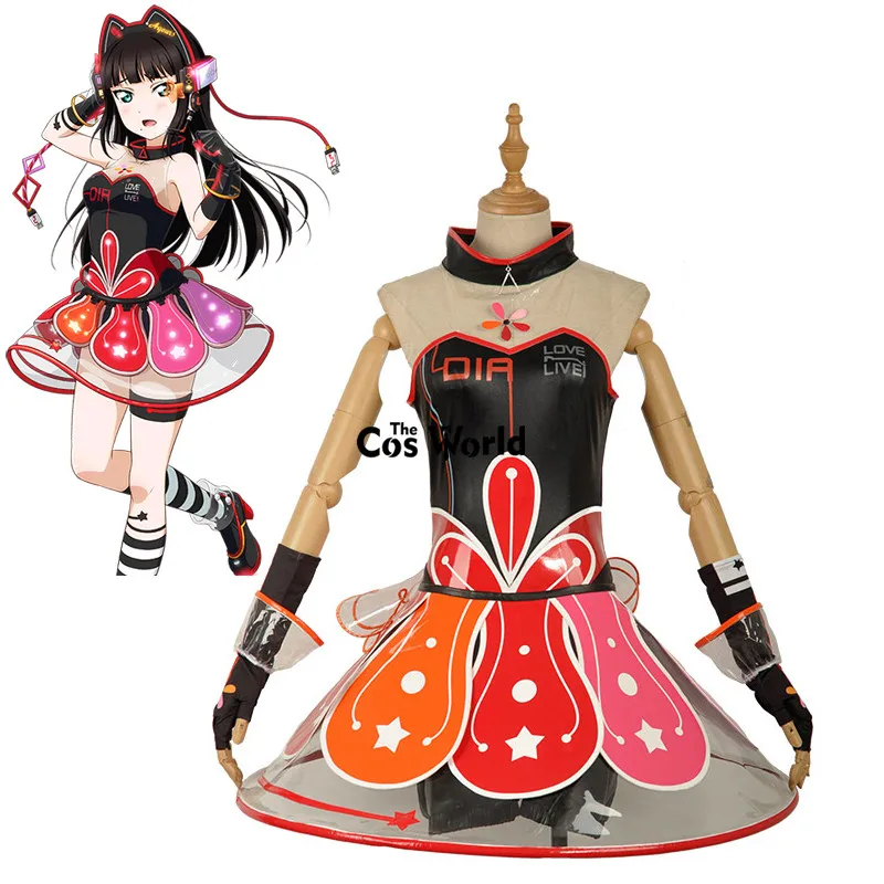 Love Live Sunshine Aqours Kurosawa Dia Cyber Video Games Tee Tube Top Dress Uniform Outfit Anime Cosplay Costumes
Love Live Sunshine Aqours Kurosawa Dia Cyber Video Games Tee Tube Top Dress Uniform Outfit Anime Cosplay Costumes