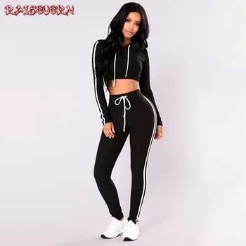 RAISEVERN Tracksuit 2pcs Women Set Hoodies Crop Top Sweatshirt+Side Stripe Pants Hooded 2 Pieces Sets Women Clothing Suit Female
RAISEVERN Tracksuit 2pcs Women Set Hoodies Crop Top Sweatshirt+Side Stripe Pants Hooded 2 Pieces Sets Women Clothing Suit Female