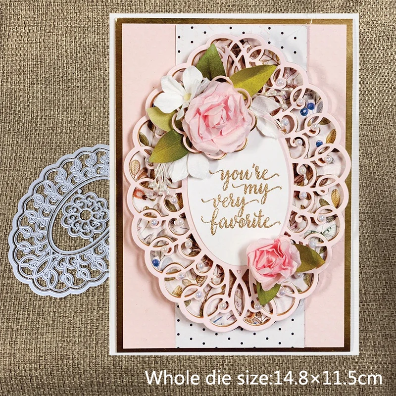 New Design Craft Metal Cutting Dies Cut Die Oval background flower frame Scrapbooking Album Paper Card Craft Embossing Die Cuts
New Design Craft Metal Cutting Dies Cut Die Oval background flower frame Scrapbooking Album Paper Card Craft Embossing Die Cuts