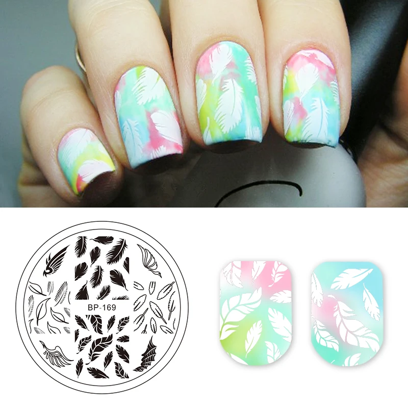BORN PRETTY Round Nail Stamping Plate Wings Pattern Manicure Art Image Printing Plate Feather Series Nail Stencil Tool BP-169
BORN PRETTY Round Nail Stamping Plate Wings Pattern Manicure Art Image Printing Plate Feather Series Nail Stencil Tool BP-169