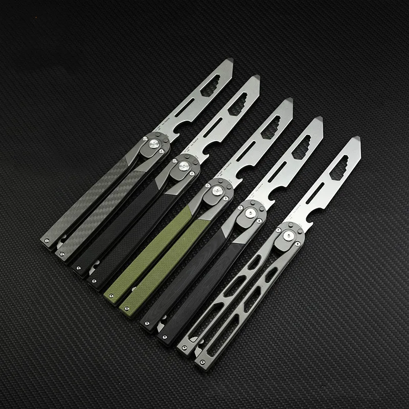 kinetic-tool 8cr G10 Handle Automatic Trainer Butterfly Knife outdoor camping Hunting Knife EDC multi tools Free-swinging Knife
kinetic-tool 8cr G10 Handle Automatic Trainer Butterfly Knife outdoor camping Hunting Knife EDC multi tools Free-swinging Knife