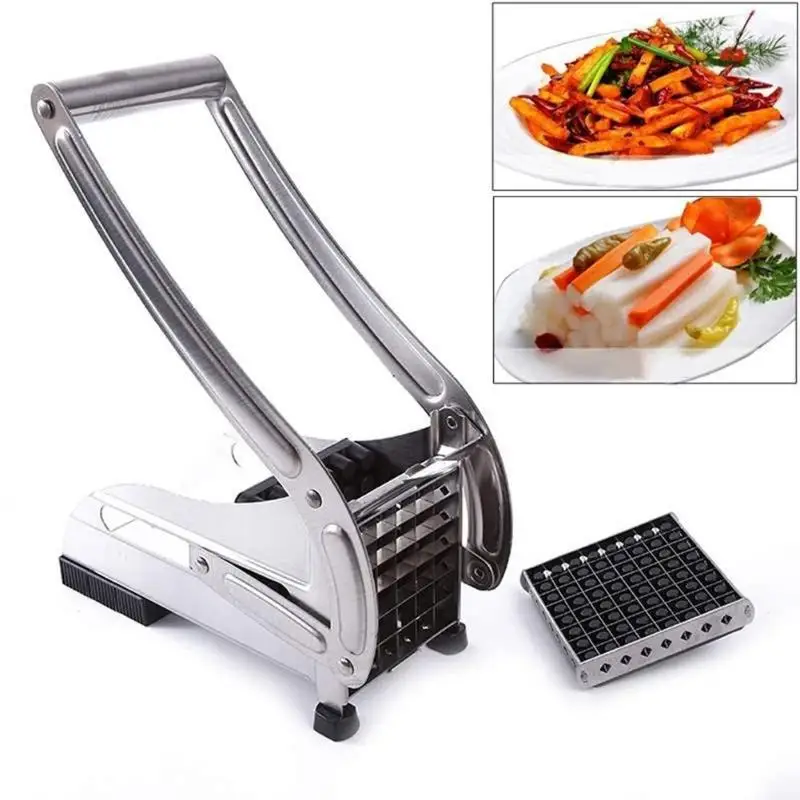 Stainless Steel Potato Chips Strip Slicer French Fries Cutter Maker Slicer Chopper Cutting Machine Kitchen Tools Gadgets
Stainless Steel Potato Chips Strip Slicer French Fries Cutter Maker Slicer Chopper Cutting Machine Kitchen Tools Gadgets