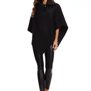 Autumn Winter Solid New Women Loose Batwing Sleeve Long Poncho Cape Irregular Hem Solid Woolen Plus Size Coat Shawl
Autumn Winter Solid New Women Loose Batwing Sleeve Long Poncho Cape Irregular Hem Solid Woolen Plus Size Coat Shawl