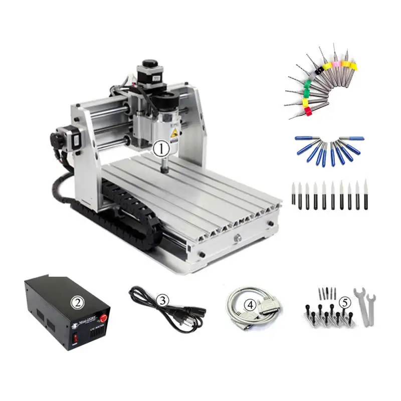 Desktop DIY mini cnc engraving machine wood router mach3 control for PCB PVC etc
Desktop DIY mini cnc engraving machine wood router mach3 control for PCB PVC etc