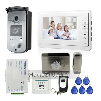 7" Color Video Door Phone Intercom System + 1 White Monitor + 1 RFID Access Night Vision Camera + Mute Electric Lock Free Ship
7" Color Video Door Phone Intercom System + 1 White Monitor + 1 RFID Access Night Vision Camera + Mute Electric Lock Free Ship
