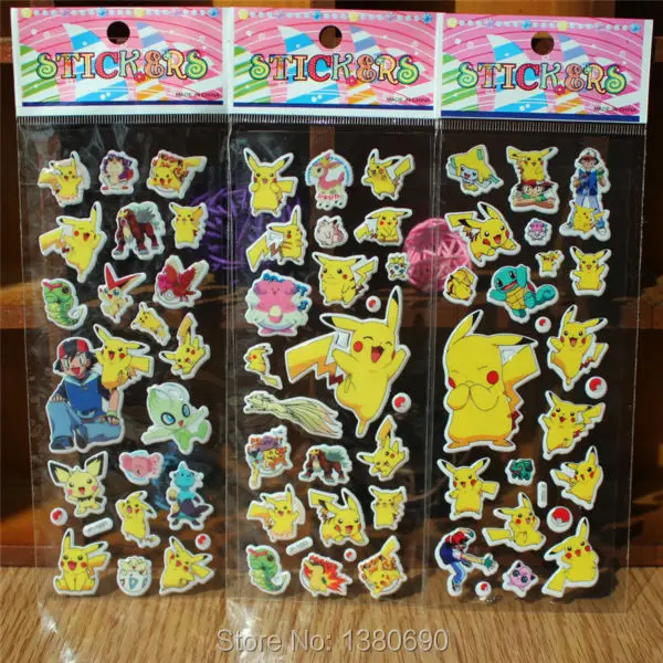 30 Sheets/lot Pokemon Go Pikachu Stickers Children Classic Toys 3D Cartoon Kids Stickers Christmas Gift for Children Toy
30 Sheets/lot Pokemon Go Pikachu Stickers Children Classic Toys 3D Cartoon Kids Stickers Christmas Gift for Children Toy