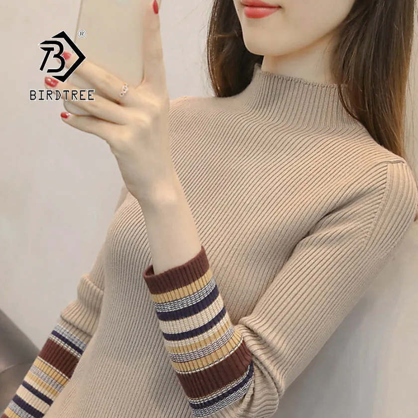 2019 Autumn New Women's Pullovers Sweater Turtleneck Slim Tight Bottoming Knitting Striped Design Full Sleeve OL Casual T97517D
2019 Autumn New Women's Pullovers Sweater Turtleneck Slim Tight Bottoming Knitting Striped Design Full Sleeve OL Casual T97517D