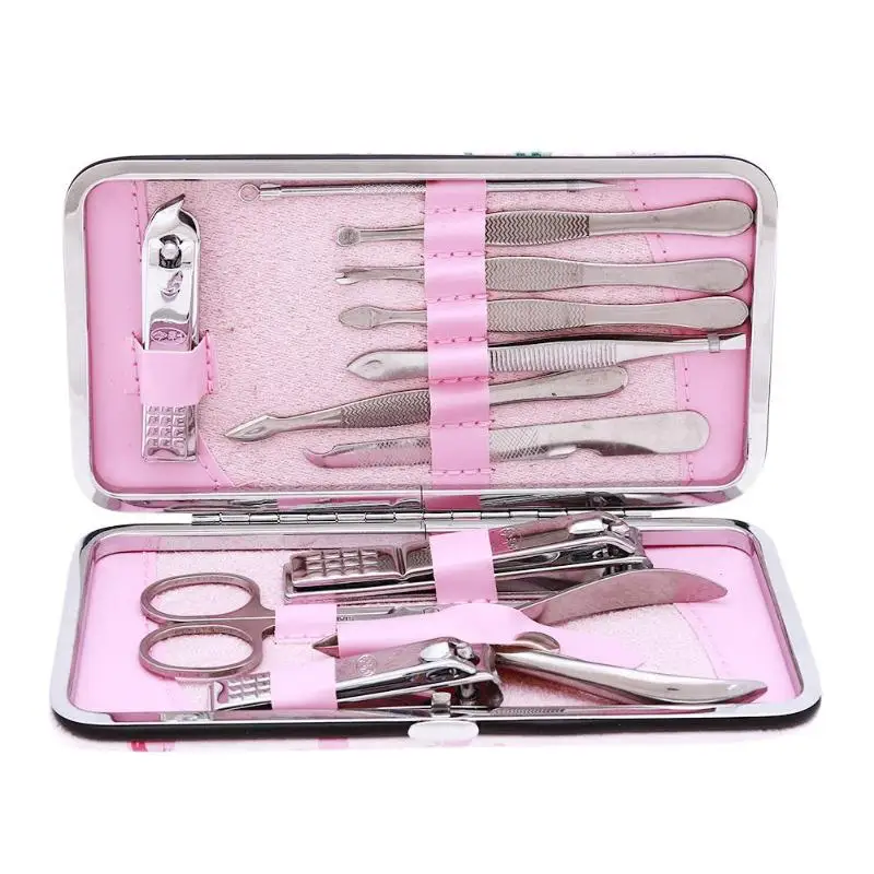 12pcs Stainless Steel Nail Manicure Tools Tweezers Knife Nail Clippers Cut Set Care Tools With Storage Box
12pcs Stainless Steel Nail Manicure Tools Tweezers Knife Nail Clippers Cut Set Care Tools With Storage Box