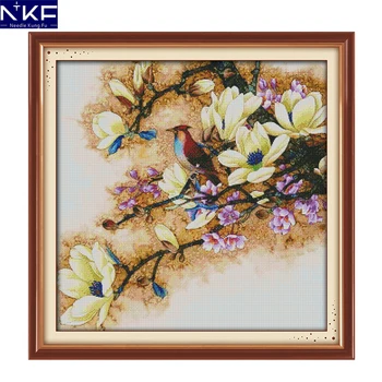 NKF The Beautiful Yulan Magnolia Pattern Needlework Counted China Cross Stitch Kits for Embroidery Cross Crafts Cross Stitch Set
NKF The Beautiful Yulan Magnolia Pattern Needlework Counted China Cross Stitch Kits for Embroidery Cross Crafts Cross Stitch Set