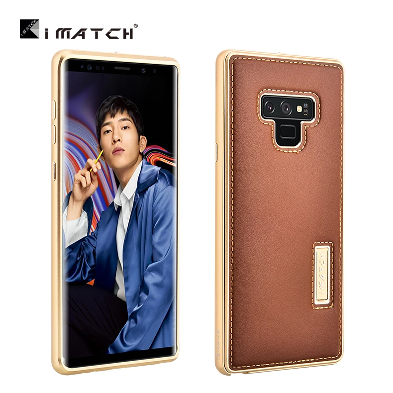 Металлический Чехол iMatch для Samsung Galaxy Note 9 / 8 чехол из натуральной кожи полностью
