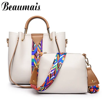 Beaumais Fashion Women Leather Handbags 2 Pcs/set Bags Women Messenger Bags Shoulder Bags Female Tote Bag bolsa feminina DF0394
Beaumais Fashion Women Leather Handbags 2 Pcs/set Bags Women Messenger Bags Shoulder Bags Female Tote Bag bolsa feminina DF0394
