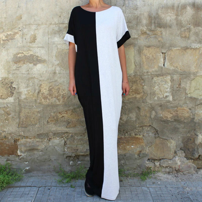 2018 New Fashion Summer Women Dress O-Neck Loose Sundress Maxi Vestido Casual Long Dress Short Sleeve Beach Evening Party Dress
2018 New Fashion Summer Women Dress O-Neck Loose Sundress Maxi Vestido Casual Long Dress Short Sleeve Beach Evening Party Dress
