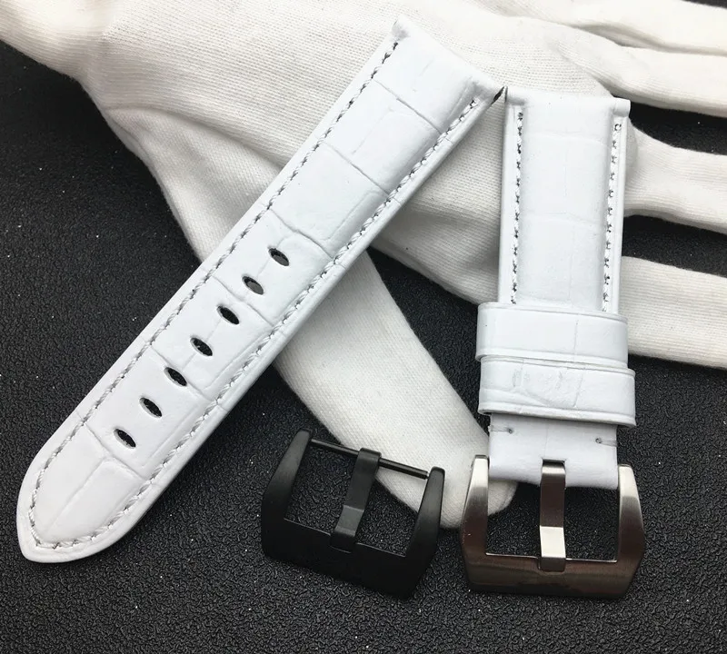 Top Quality Soft 22mm 24mm White Vintage Italy Calf Leather Watchband for PAM111 PAM441 for Panerai strap PAM watch band
Top Quality Soft 22mm 24mm White Vintage Italy Calf Leather Watchband for PAM111 PAM441 for Panerai strap PAM watch band