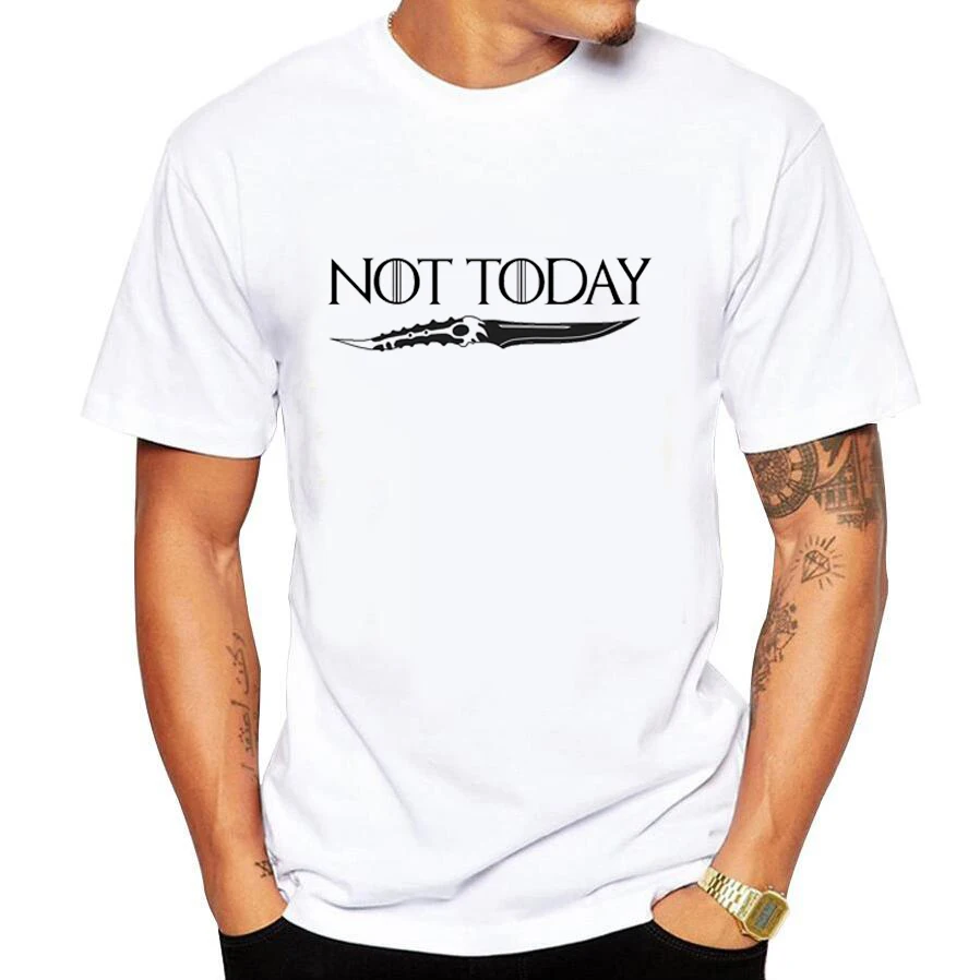 NOT TODAY Arya Stark FITNESS T-SHIRT LANISTER T Shirt GOT Tshirt 100% Cotton Short Sleeve O-Neck Top Tee
NOT TODAY Arya Stark FITNESS T-SHIRT LANISTER T Shirt GOT Tshirt 100% Cotton Short Sleeve O-Neck Top Tee