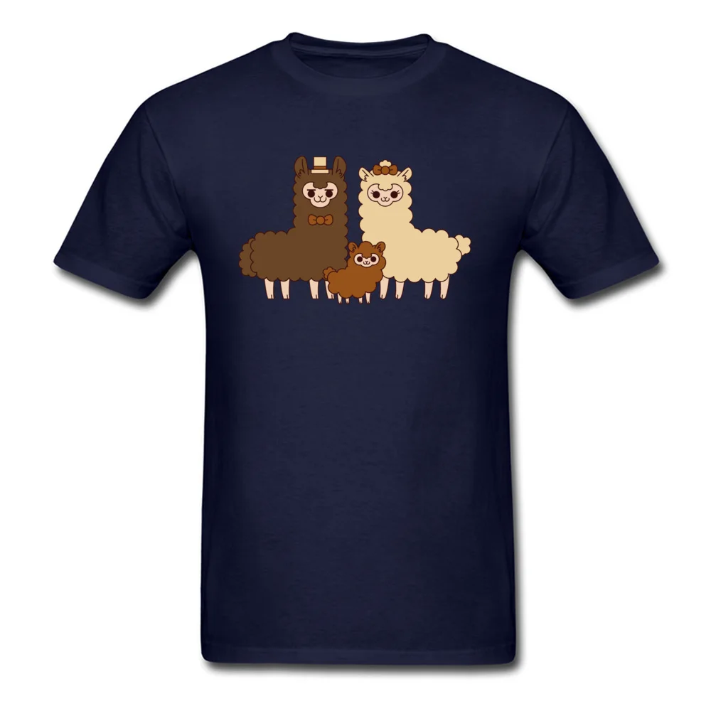 Chocolate alpaca family_navy