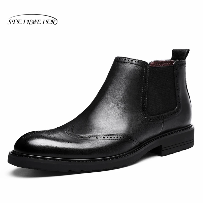 Men genuine Leather ankle boots Shoes Bullock Man Pointed Toe Shoes Fashion British Style black Short Boots for Men
Men genuine Leather ankle boots Shoes Bullock Man Pointed Toe Shoes Fashion British Style black Short Boots for Men