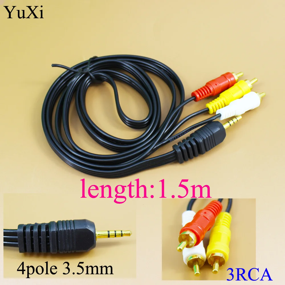 3.5mm Jack to 3 RCA Male Plug Adapter Audio Converter Video AV Cable For Freesat V7 for HD FREESAT V7 MAX satellite Receiver
3.5mm Jack to 3 RCA Male Plug Adapter Audio Converter Video AV Cable For Freesat V7 for HD FREESAT V7 MAX satellite Receiver