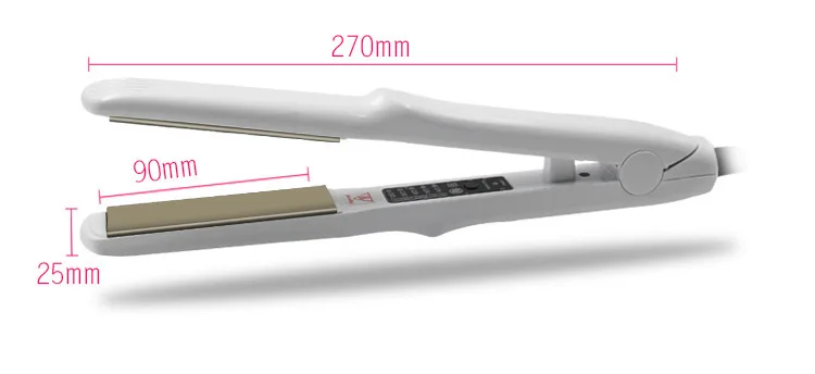 LED Professional Nano Titanium Hair Straightener : Corrugated Irons Electric Hair Styling Tools 9