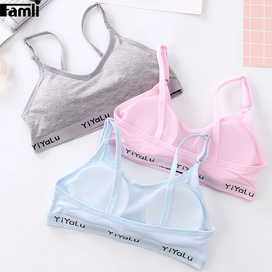Famli Girls Underwear Bras Teen Kids Student Cotton Letter Training Bra Small Breast Gym Fitness Sport Wireless Bra Top
Famli Girls Underwear Bras Teen Kids Student Cotton Letter Training Bra Small Breast Gym Fitness Sport Wireless Bra Top