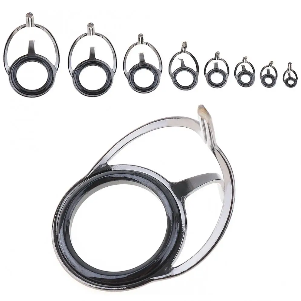 8pcs Mixed Size Black Double Leg Fishing Rod Guide Oval Fishing Rod Eyes Guides Line Rings Pole Repair Kit
8pcs Mixed Size Black Double Leg Fishing Rod Guide Oval Fishing Rod Eyes Guides Line Rings Pole Repair Kit
