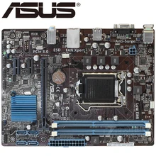 Asus H61M-E desktop placa-mãe h61 soquete lga 1155 i3 i5 i7 ddr3 16g uatx uefi bios original usado mainboard dvi à venda(China)