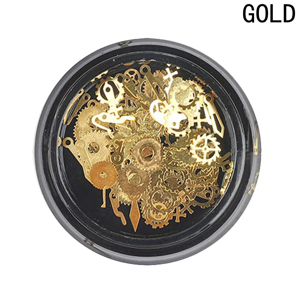 1 Pcs Designs 3D Gold Silver Metal Time Gear Steam Punk Machinery Nail Art Decoration Slice Beauty Gearwheel Foil Decals
1 Pcs Designs 3D Gold Silver Metal Time Gear Steam Punk Machinery Nail Art Decoration Slice Beauty Gearwheel Foil Decals